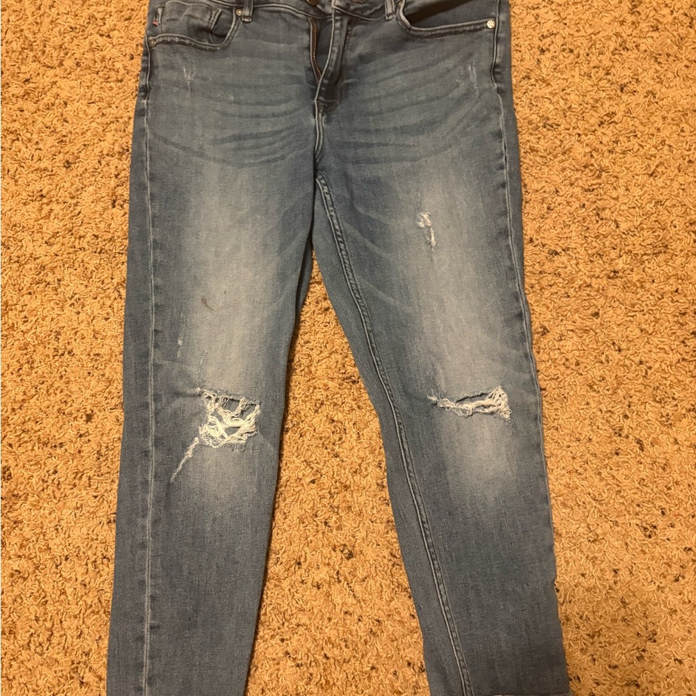 Vigoss Light Blue Distressed Skinny Jeans